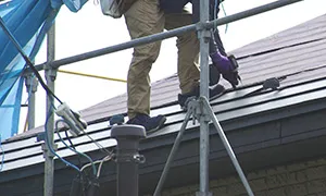 ⑤新しい屋根材の施工