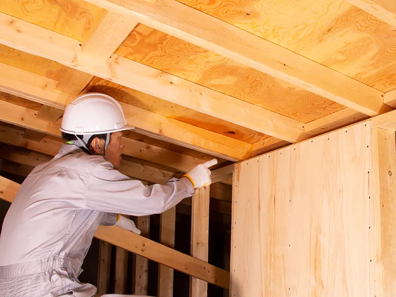 雨漏り経路の封鎖