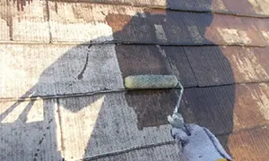 ⑤下塗りの様子