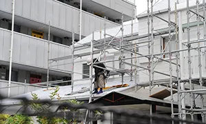 足場解体・清掃